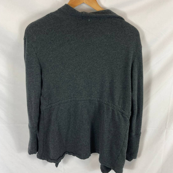 Caslon Open Front Draped Cardigan Sweater Dark Grey Size small - Picture 6 of 6